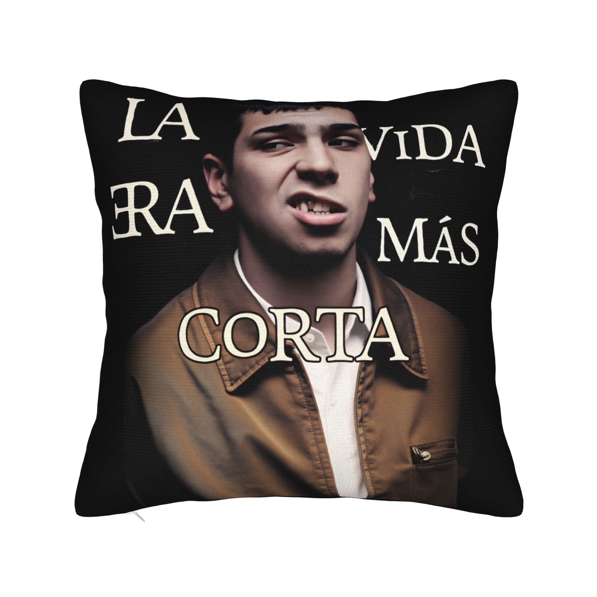 

Living Room Decoration Milo J La Vida Era Mas Corta Pillowcases Accessories Pillow Cover Zippered Multi Size 12x12in 30X30cm