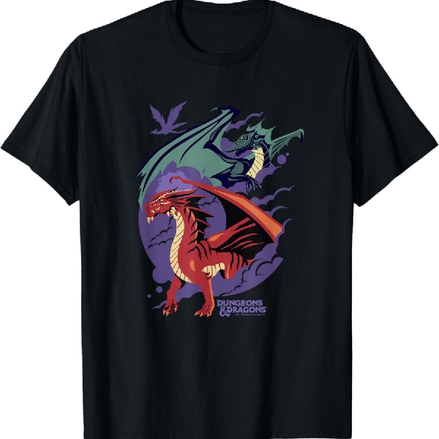 

Футболка с портретом красного и черного драконов Dungeons & Dragons XXXXXL чёрный