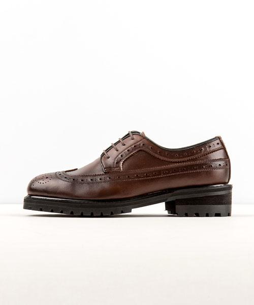Leatherless #5054 / Casual Wingtip Boots / Brown / For Men