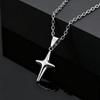 Simple Trendy Star Pendant Necklace, Silver Color Stainless Steel Choker for Men Fashion Party Punk Jewelry Accessories
