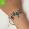 Magic Ball Pumpkin Car Diy Bracelet Beaded, Dream Princess Wind S925 Silver Opal Loose Beads