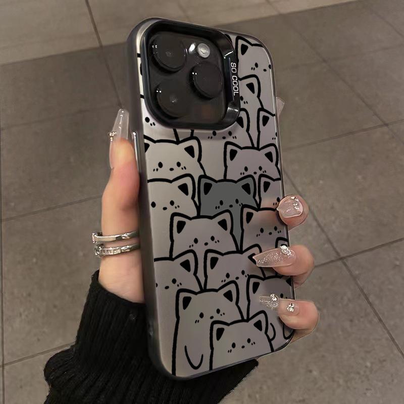 Kitten Pattern Mobile Phone Case For  Mi 13 12 11 Lite 5G NE 14 13T 12T Poco X6 X5 F5 M6 Pro Matte Laser Shockproof Cover