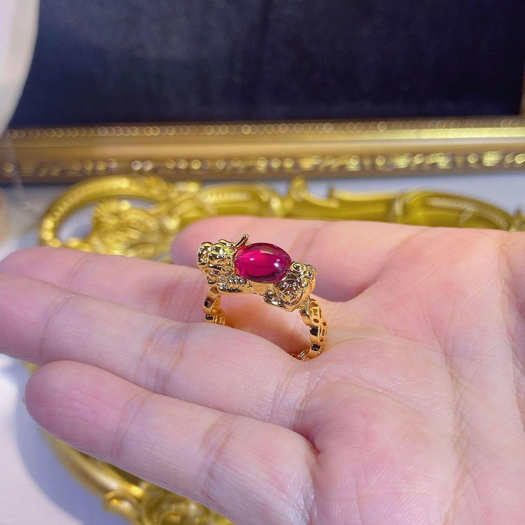Exquisite 2025 Pixiu Ring: Unique, Retro, Versatile High-End Light Luxury Gold
