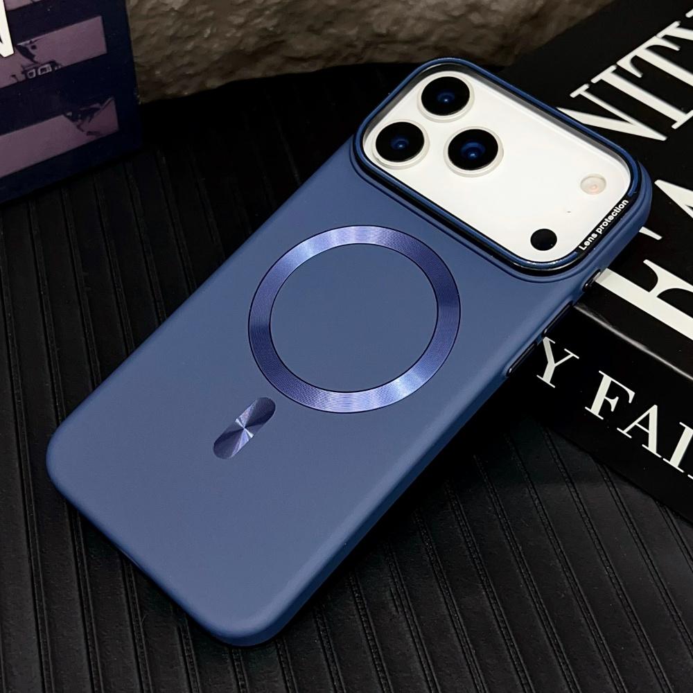 Luxury For Magsafe Solid Color Matte Magnetic Wireless Charge Case For iPhone 17 15 14 13 11 12 16 Pro Max Hard Bumper Cover