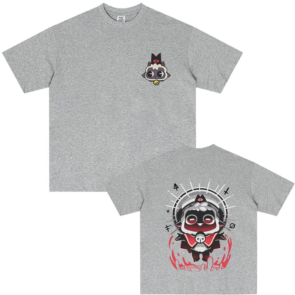 Limited Game Cult of The Lamb Graphic Tshirt Unisex Women Casual Soft Cotton Oversized T Shirts Cosplay Player Merch Tshirt Tops