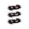 3Pcs Peeking Monster Angry Eyes Car Stickers Waterproof Black Vinyl Bumper Decal