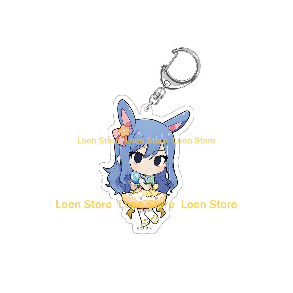 

FAIRY TAIL 100 Years Quest Easter Natsu Happy Lucy Gray Wendy Carla Juvia Touka Sting Rogue Chibi Anime Acrylic keychain 6CM Acrylic keychain