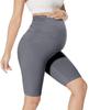 High Waist Maternity Belly Support Shorts - Slim, Elastic, and Comfortable Base Layer
