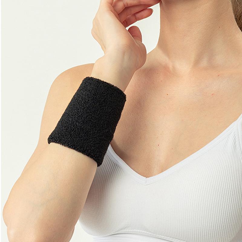 4 Pcs Towel Sports Wristbands Tennis Sweat Bands Wrist Guard for Basketball Volleyball Padel Fitness Sweatbands Wrist Wrap C Practical Use