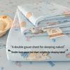 Class A Double Layer Gauze Bedding: Single Cotton Bed Sheet & Duvet Cover Set for Dorm Rooms