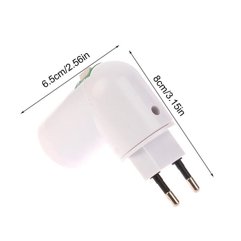 1pc E27 Socket Lamp Bulb Adapter 360 Degrees Adjustable Light Bases, Lamp Holder Converter Light Bulb Adapter For EU US Plug
