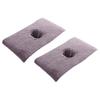 2PCS/SET 40*80cm Thickened Beauty SPA Massage Table Planking Face Towel with Hole Bed Bandana