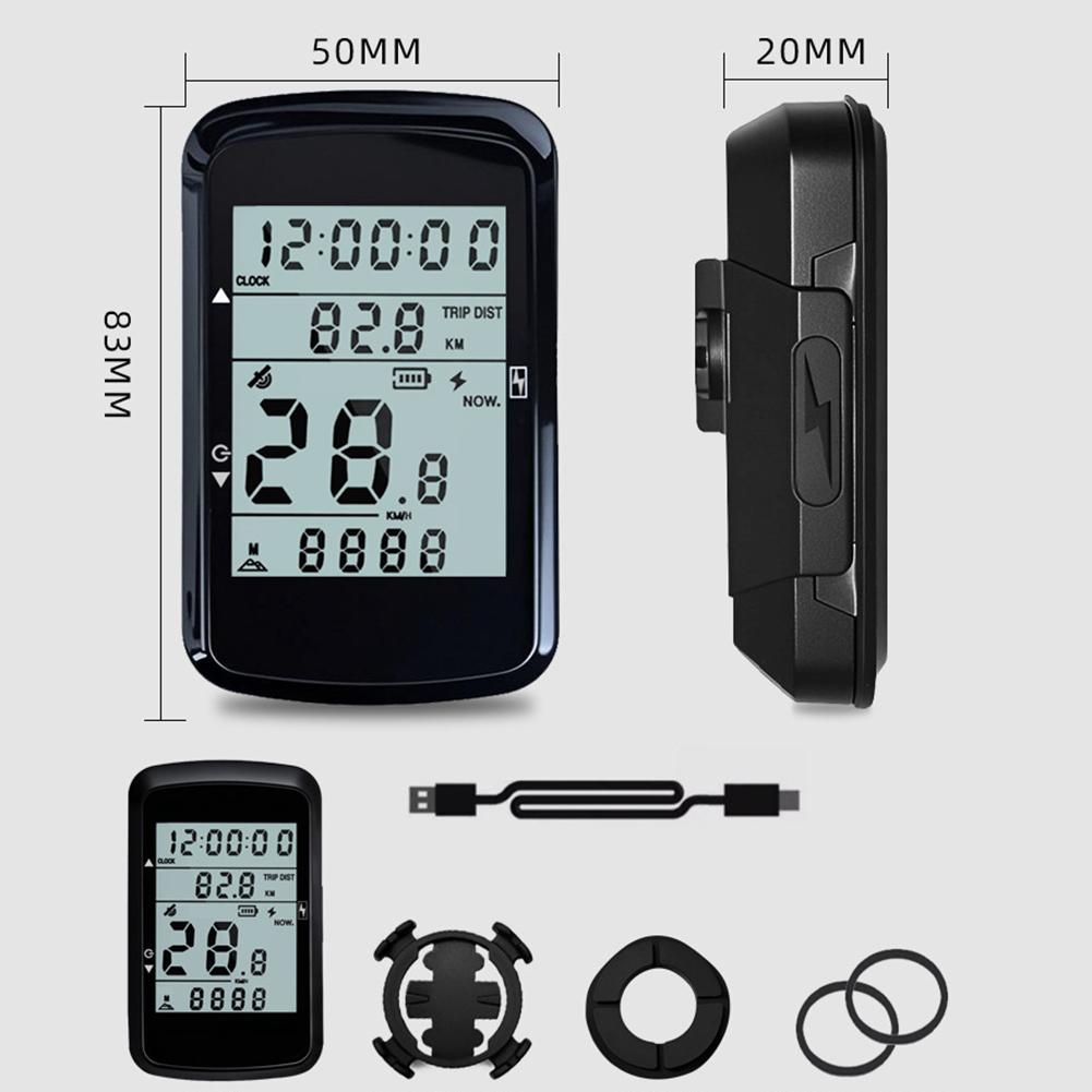 Bicycle GPS Speedometer LCD Display Speedometer Wireless Odometer