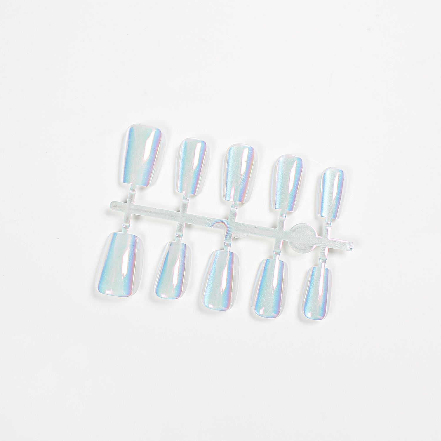 

Цзяолун Аврора Переливающийся Кошачий глаз Гальванизированные Носимые Накладные Ногти Model XS