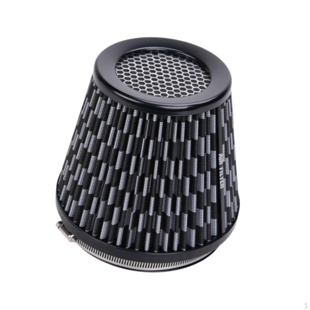 152mm Mushroom Head Air Filter Modified Spare Part for Auto Vehicle Car Carbon Pattern