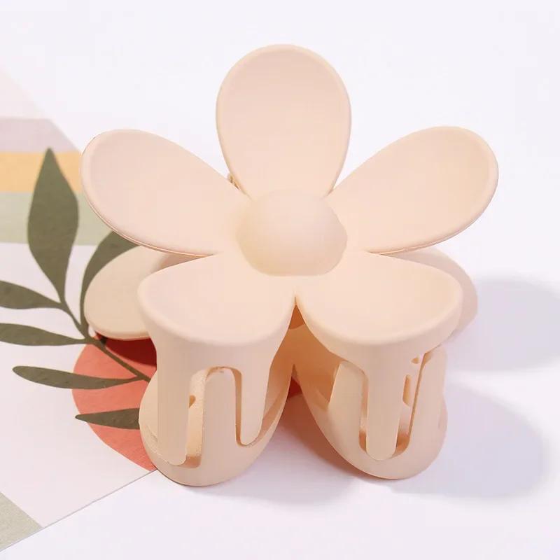 3.5cm 7cm Korea Flower Shape Hair Claw Clips Women Girls Ponytail Hairpin Barrette Headwear Accessories
