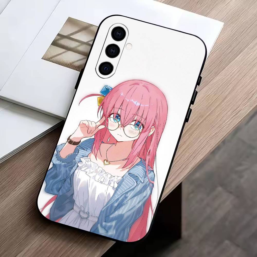 Anime B-Bocchi the Rock Hitori G-Gotoh Handyhülle Für Samsung Galaxy A73,A72,A71,A70,A53,A52,A51,Andere Weiche Schwarze Hülle