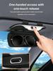 One‑Click Car Sun Visor Storage Bag – Fully Enclosed, Dustproof & Shockproof, with Spring Clip, Fits All Vehicles