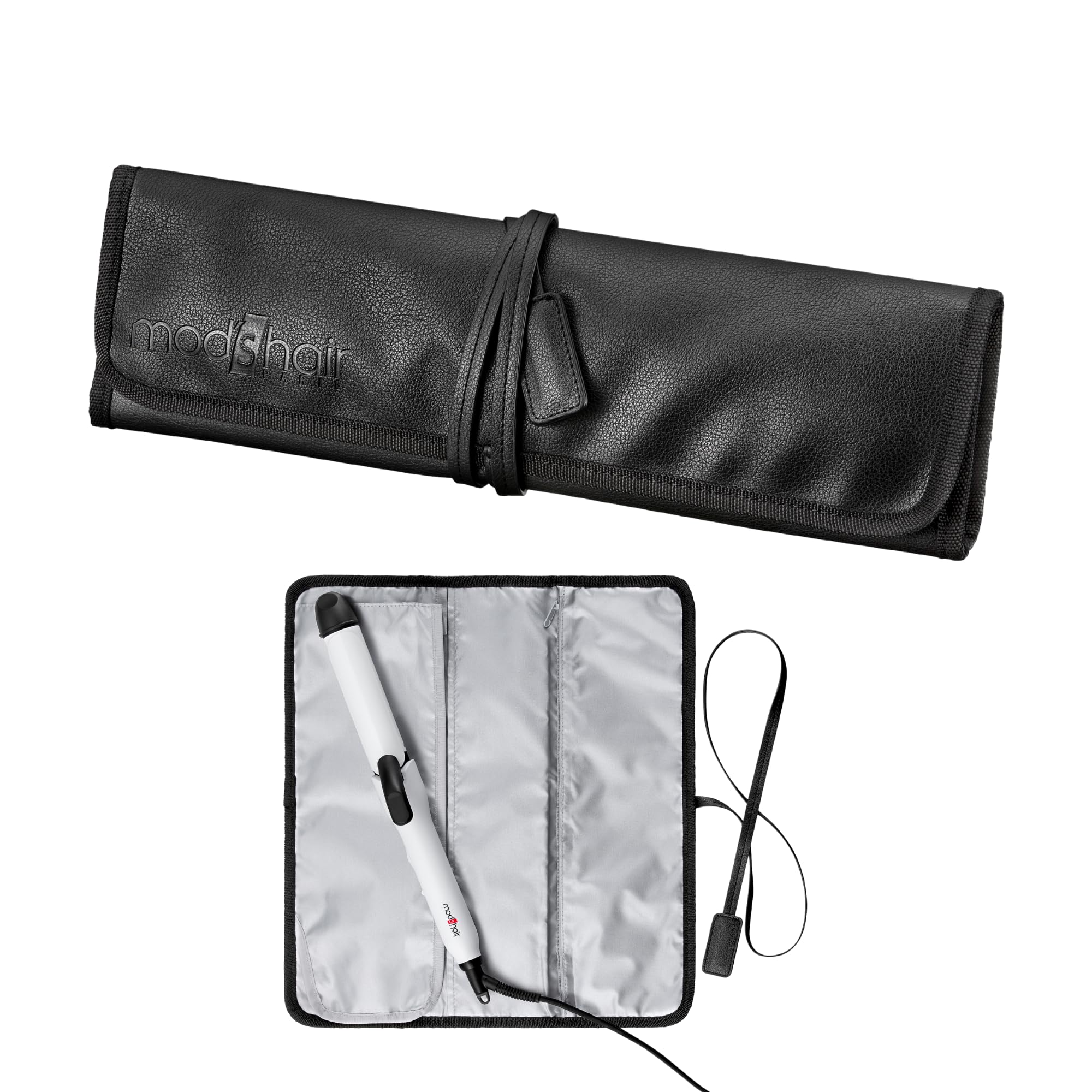 

Rolling Pouch Hair Iron Accessory storage by simply rolling it Made with Hair Hair Iron Hair Iron Iron Storage [mod s hair] Heat-Resistant чёрный
