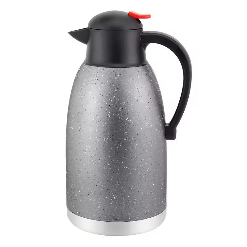 Stainless Steel Double Wall Vacuum Hot Water Kettle Insulated Thermal Tea Coffee Pot for Outdoor Camping