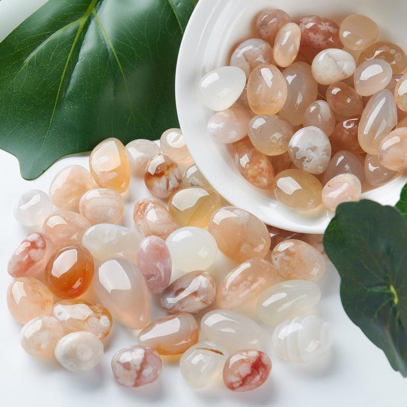 Natuurlijke Gemengde Agaat Steen Getrommelde Stenen Kiezel Aquarium Decoratie Bloempot Succulenten Stenen Landschap Woondecoratie