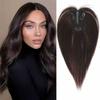 Clip In Natural Synthetic Hair Bangs Fringe Hair Pieces Middle Part Hair Extension Topper For Women Hair Loss
