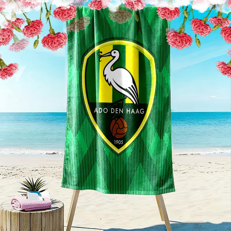Ręcznik plażowy z nadrukiem ADO Den Haag, Duży miękki szybkoschnący ręcznik na plażę, kemping, basen