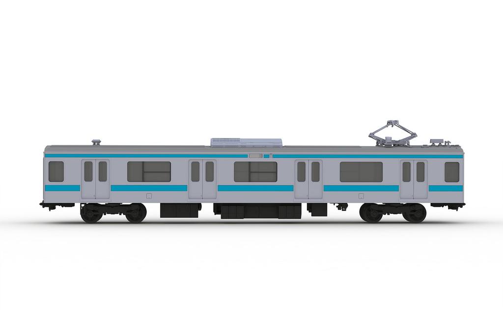 PLUM JR East 209 Series DC Train Type Keihin Tohoku Color Moha 208 Display Model Unpainted Plastic Kit PP178 Plakit-Extra 1/80 209/Moha