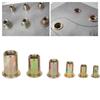 150pcs Galvanized Rivet Nut Set Mixed Insert Fastener Rivet Nut Threaded Hardware Parts