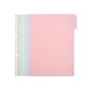 Frosted 4-Color PP Plastic Dividers for A4, A5, B5 Binders