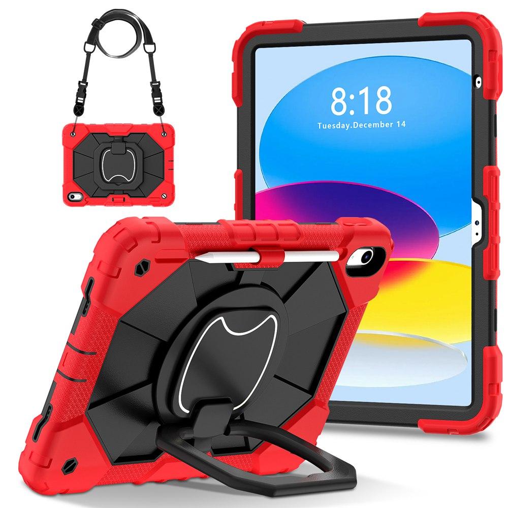 For ipad 10th Gen 10.9 inch Case A2696 A2757 A2777 Kids Tablet cover Silicone +PC funda for iPad A16 11th Gen 11"+ strap