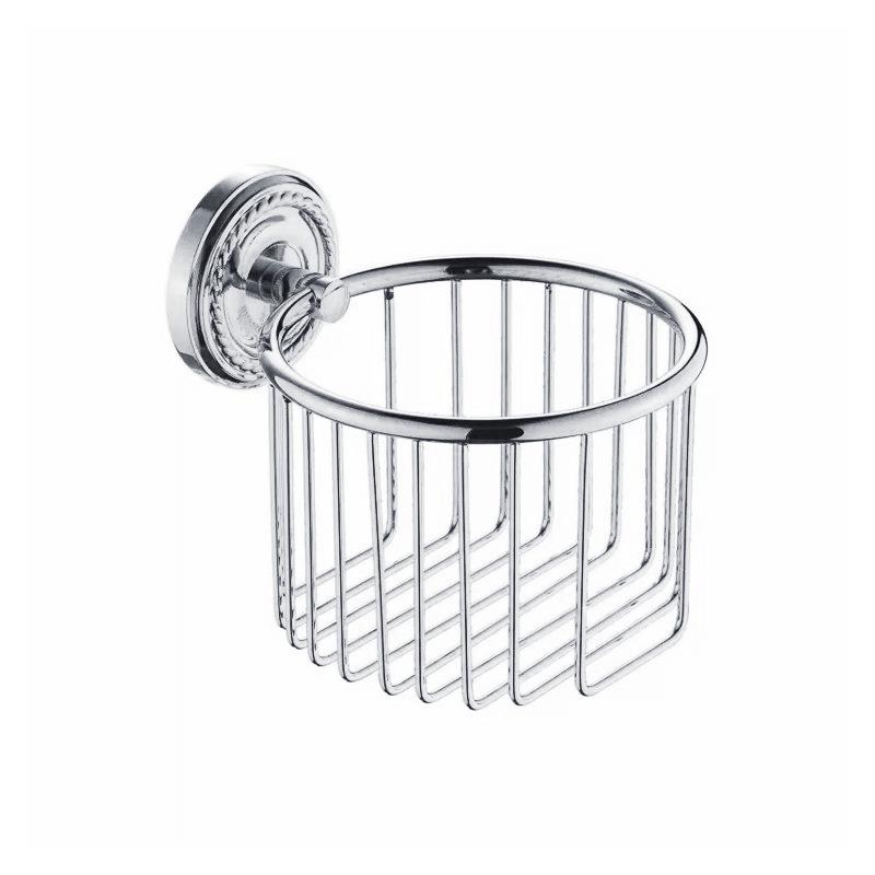 Badezimmer-Handtuchhalter-Set im europäischen Stil, Silber, Vollkupfer