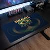 Brazil Football Crest Mouse Pad, Extended Non Slip Rubber Desk Mat for Gaming Office Laptop Fan Gift