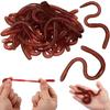 10Pcs Simulated Insects Earthworms Soft Rubber Toy Floor Dragons Props Halloween Party Props Maggots Prank Toys Children'S Gift
