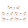 5Pcs Soccer Face Stickers for World Mug, Football Fan Temporary Tattoos, Waterproof Cheering Body Art Decals for Game Day