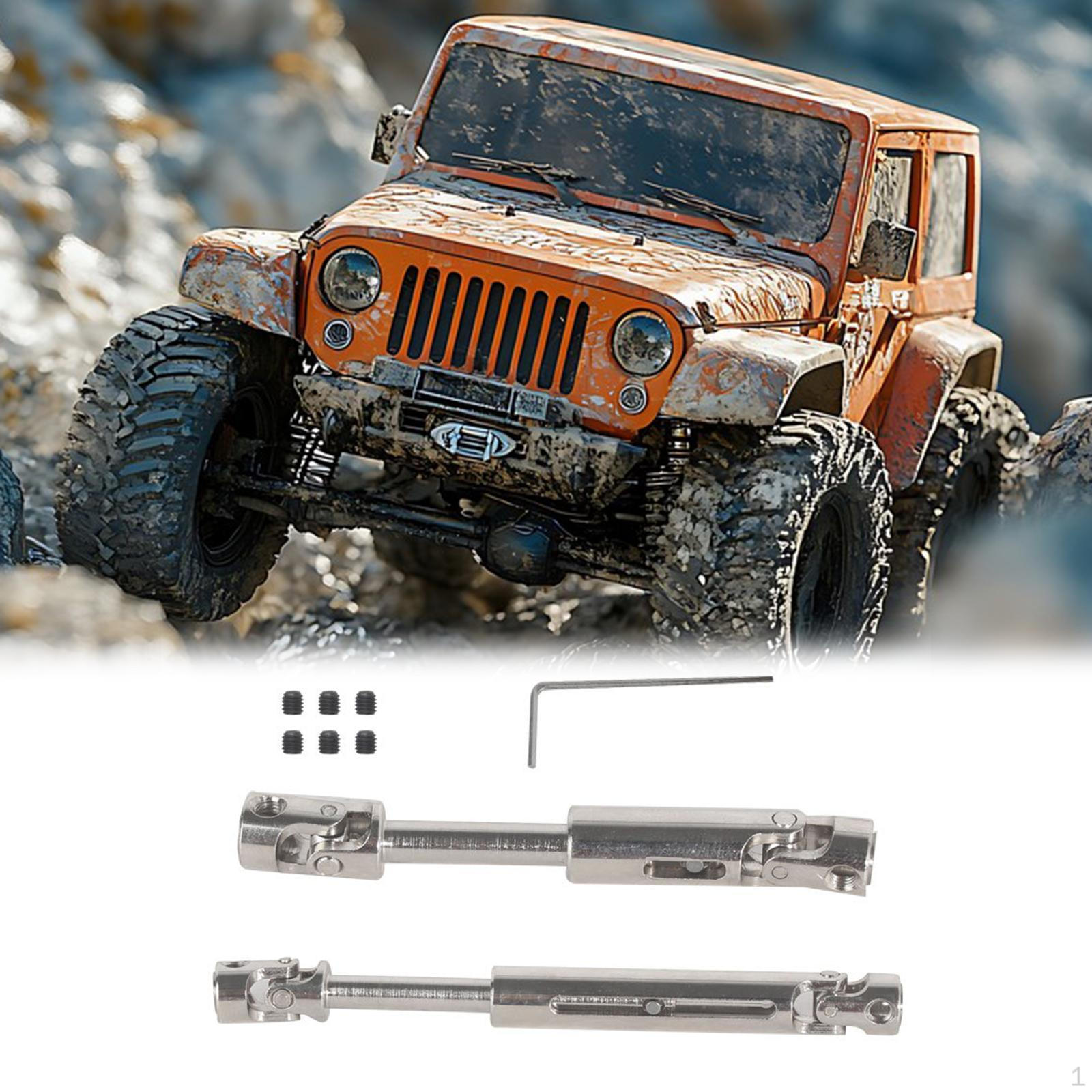 

2Pcs 1/16 RC Car Drive Shaft Transmission Sturdy DIY Modified Spare Parts Model Vehicle