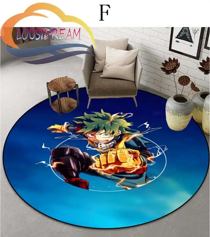 Cartoon My Hero Academia patternCarpet Round Carpet Home Decor Anti-slip  Area Rug {Customize Your Picture}
