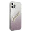 Guess Guhcp12Lpcuglspi Iphone 12 Pro Max6,7 Różowy/Pink Hardcase Glitter Gradient Script