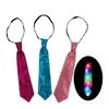 New Light Up  Flashing Striped Glowing EL Tie Luminous Necktie for Children Club Cosplay Tie