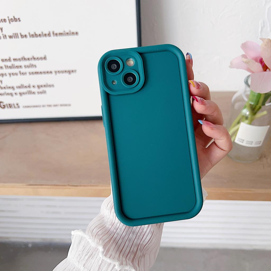 Applicable To Vivos20 Emery Mobile Phone Case Solid Color Tpu Material IQOOZ9X Anti-fall Mobile Phone Protection Case