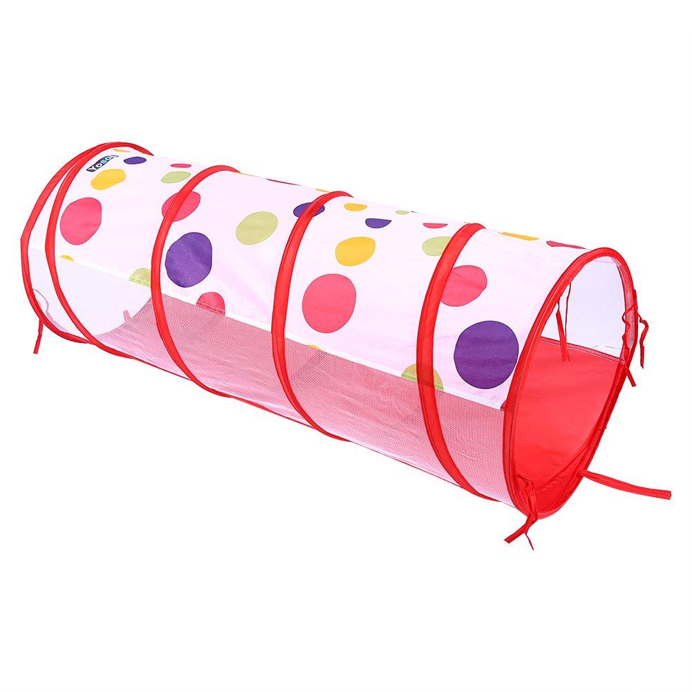 3 Tent Ball House Foldable Polka Dot Pattern Tunnel Indoor Gift Convenient Storage Breathable Ball Pool [Contains PCS] Children's