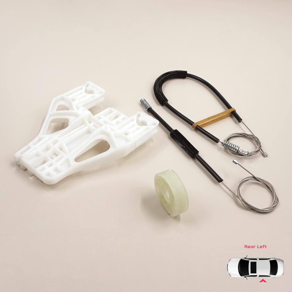BWR5072 Electric Power Window Regulator Lifter Repair Kit Rear Left Door for  Q5 SQ5 8R 8RB 2008-2018 5-Door 8R0839461