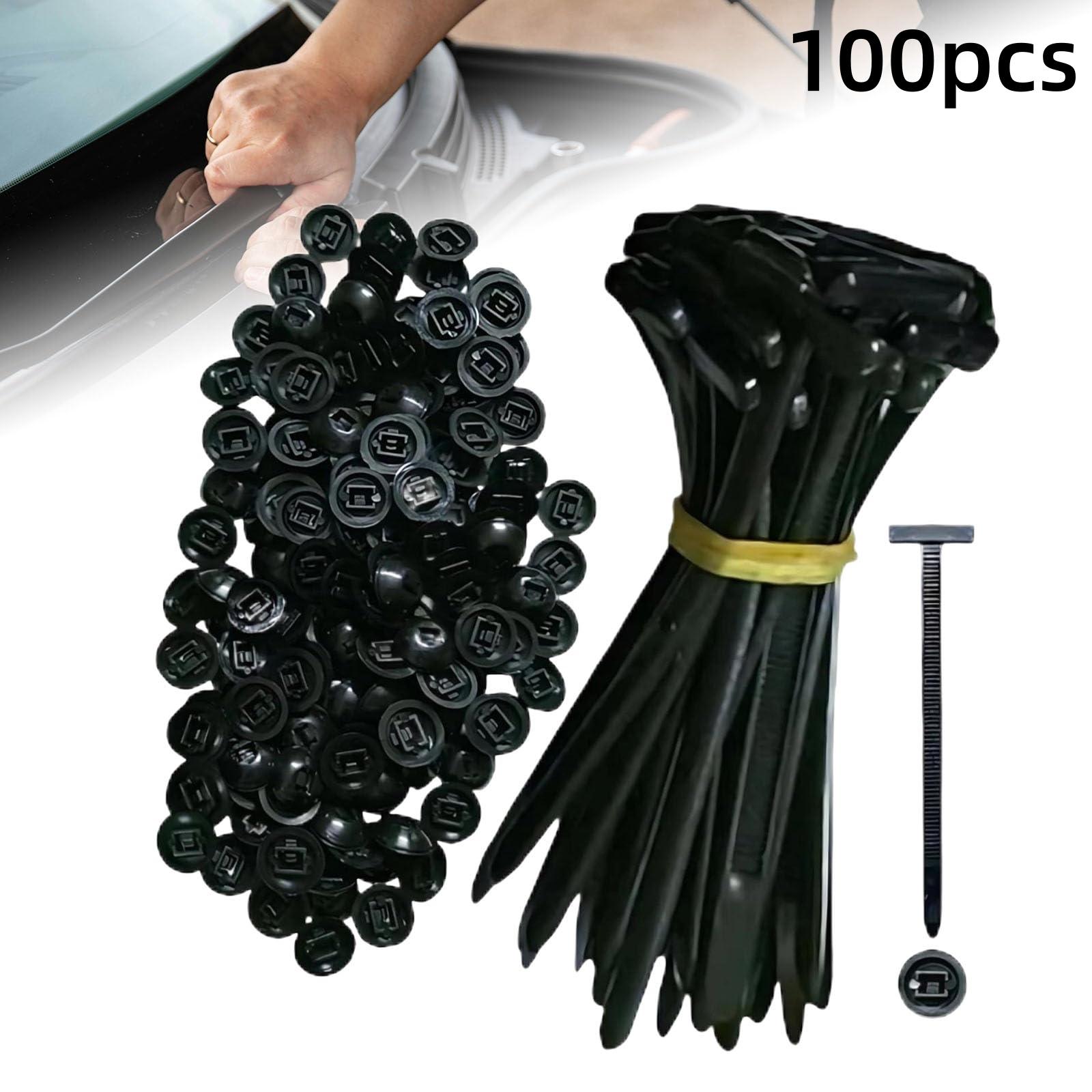 

Нейлонова універсальна кабельна стяжка з пряжкою самозастібна нейлонова тримач для кабельних стяжок багатоцільові кабельні стяжки для авторемонту домашнього гаража електропроводки 100-pcs