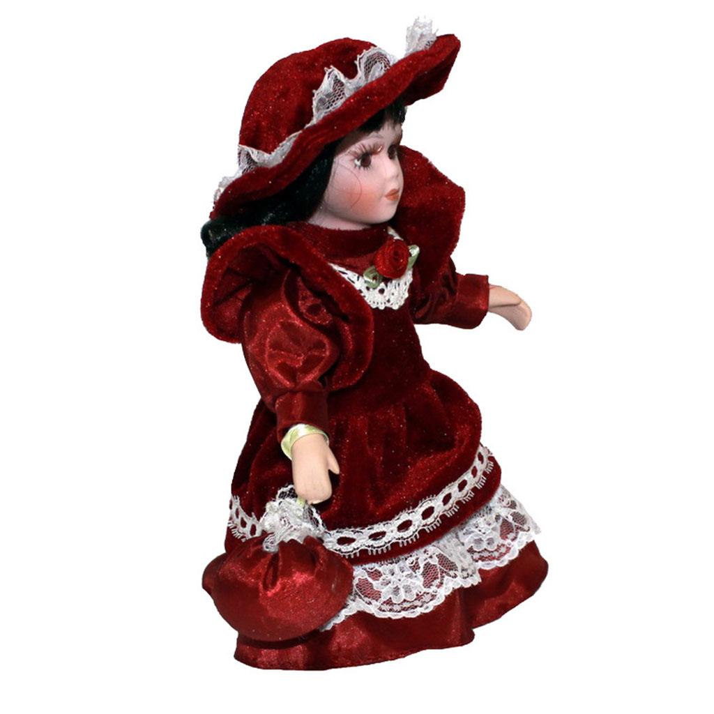 8'' Doll Porcelain Dolls for Home Decoration