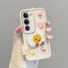 KEYSION Cartoon Cute Plush Embroidery Case for VIVO V40 Lite with Lanyard PU Leather Shockproof Phone Cover for VIVO Y200 5G Y19S