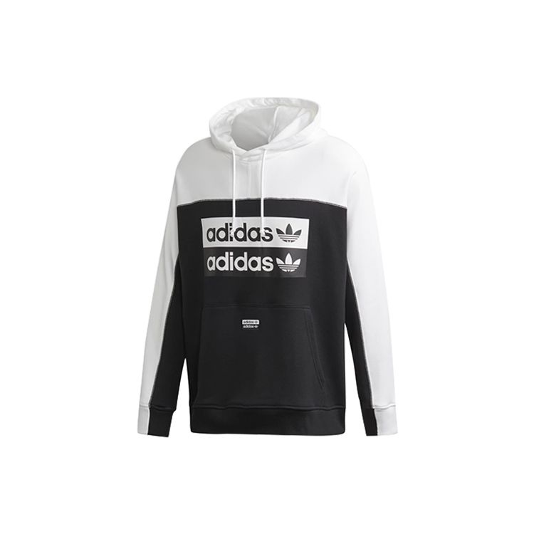 adidas Originals Unisex RYV Hoodie Black White FM2279 XL