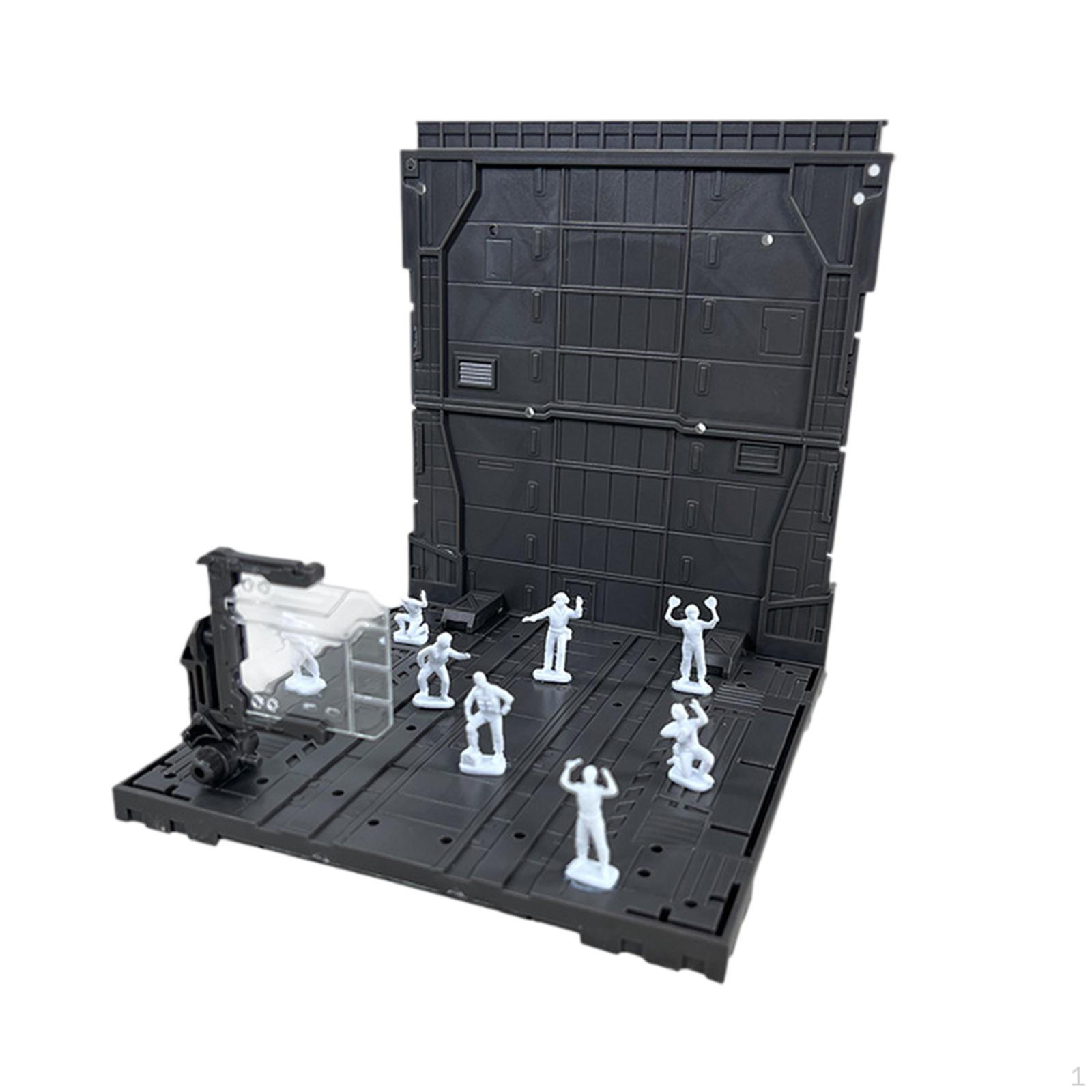 

Action Figure Diorama Base for Garage Battle Scenes And Figures Style A