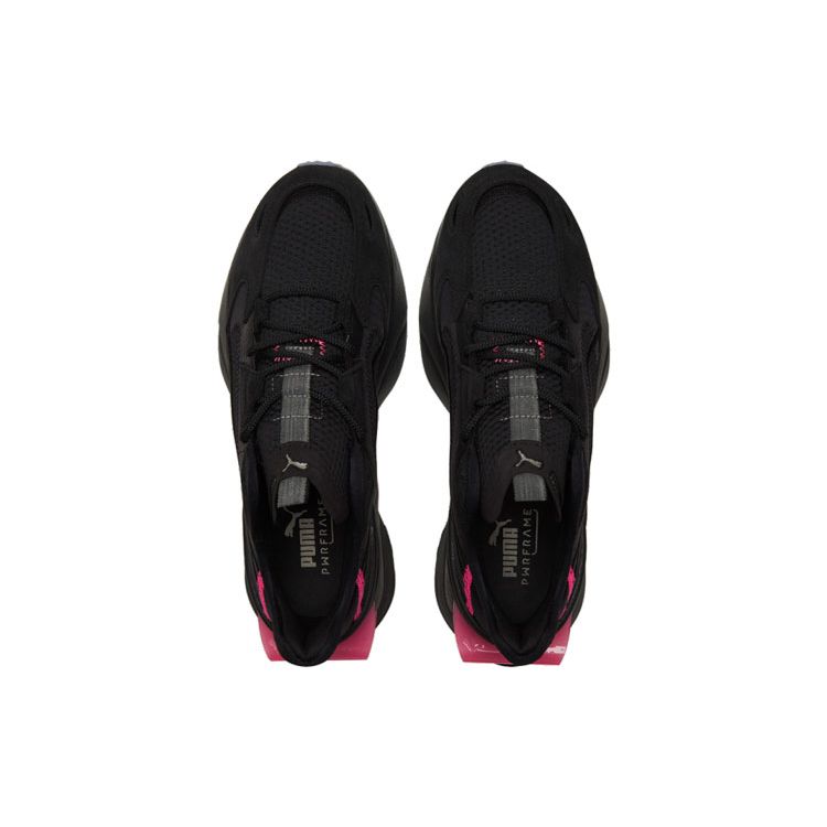 Puma PWRFrame OP-1 Cyber Black Rosa Unisex Sneakers Antikksølv 381599-02