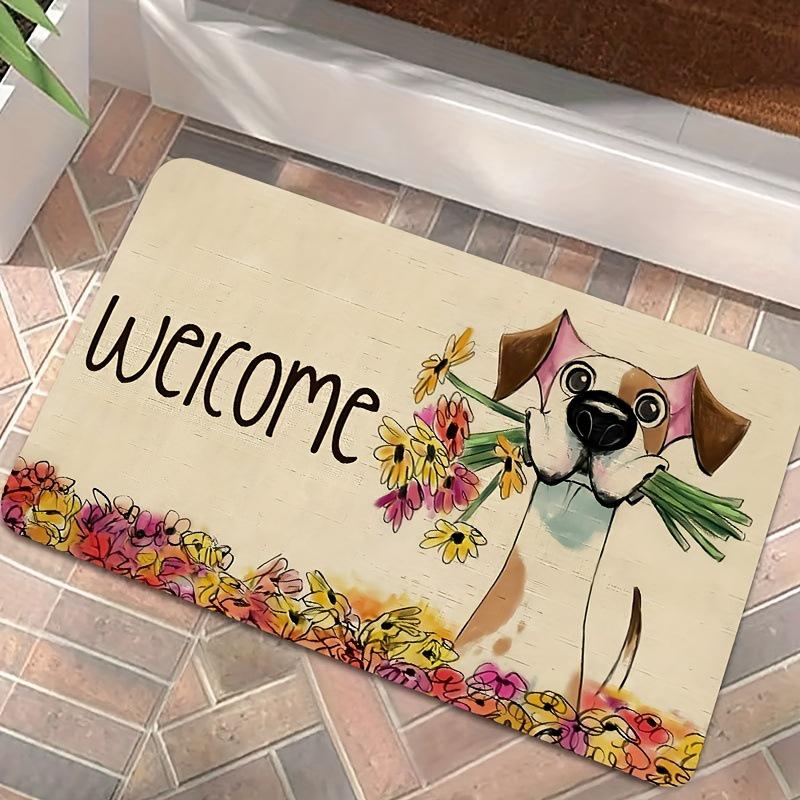 Cute Cartoon Anti-Slip Diatom Mud Bathroom Mat - Water Absorbent Foot Pad for Toilet Door