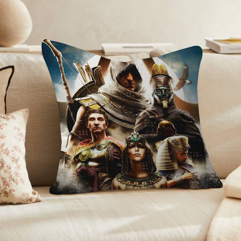 Game AssassinES S Creed Personalized Pillow Cover Kids Bedroom Wild Party Decor Pillowcase kid Birthday shower Gift